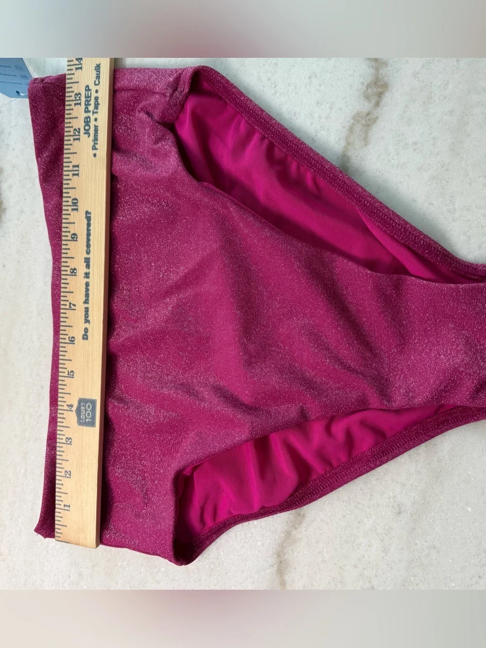 Land’s End Women's High Shine Bandeau Tankini Top & High Waited Bottom